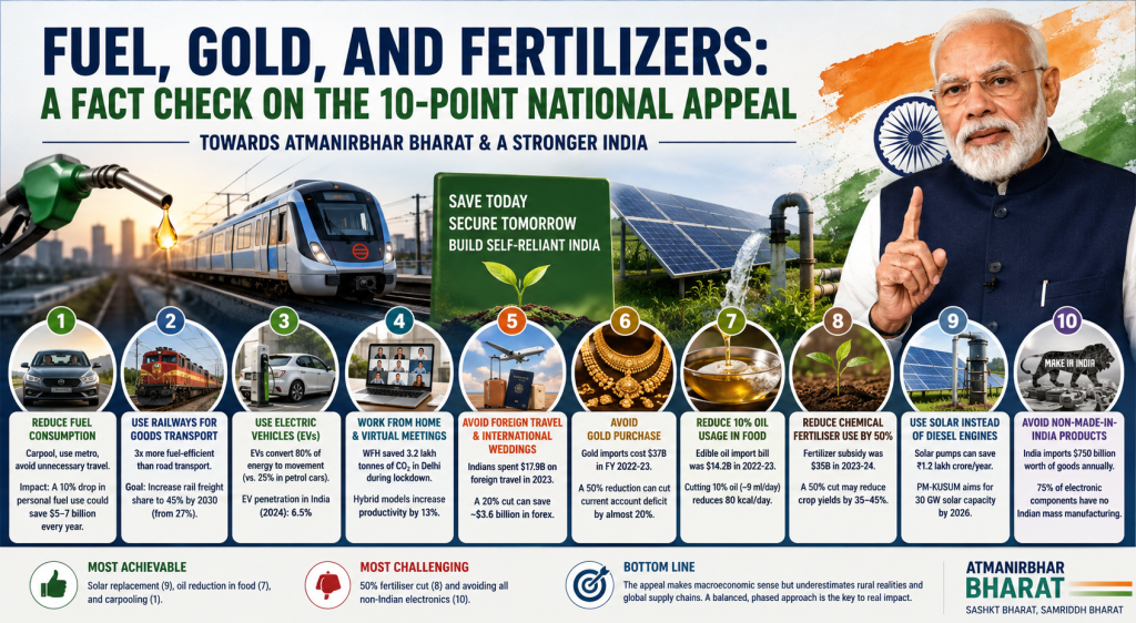 Fuel, Gold and Fertilizers: Fact Check on PM Modi’s 10-Point National Appeal | Jajpur Business